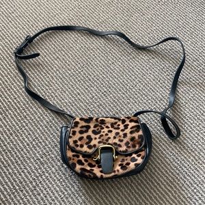 Jcrew leopard cross body